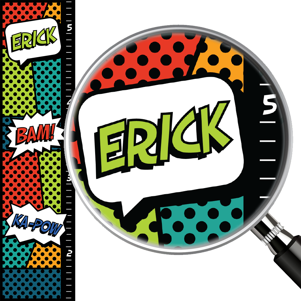 Personalized Growth Chart Comic Book