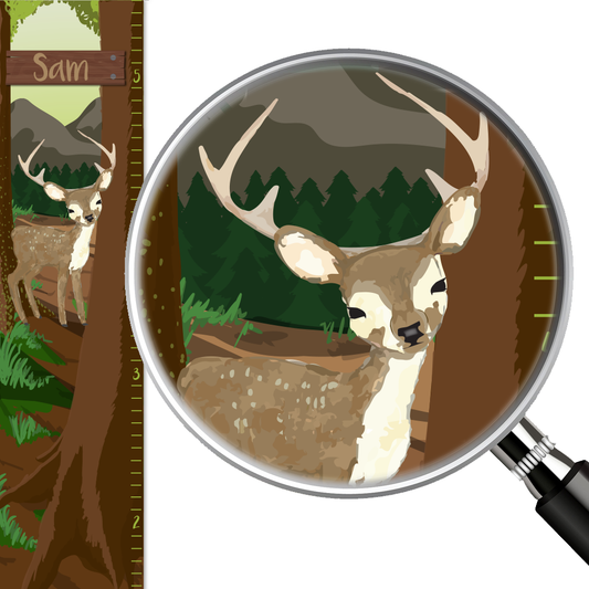 Personalized Forest Deer Growth Chart