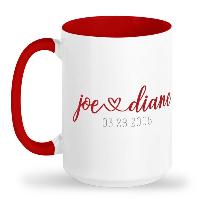 Personalized Couples Mug with Year Established