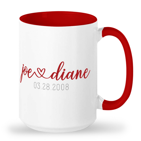 Personalized Couples Mug with Year Established