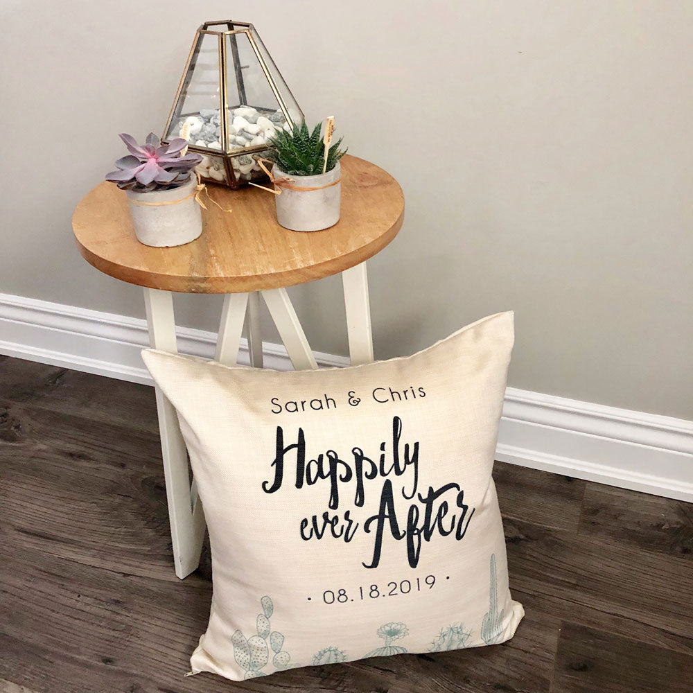 Happily-Ever-After-Wedding-Pillow-Cactus-Design