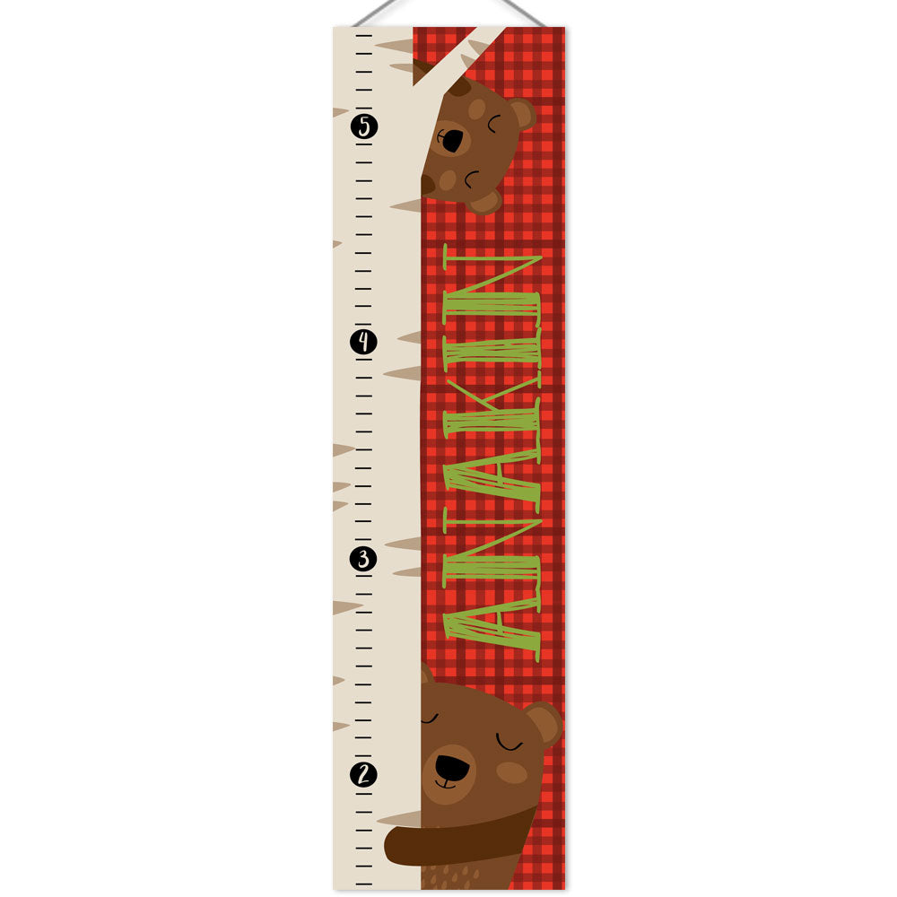 Lumberjack Bears Customize Growth Chart
