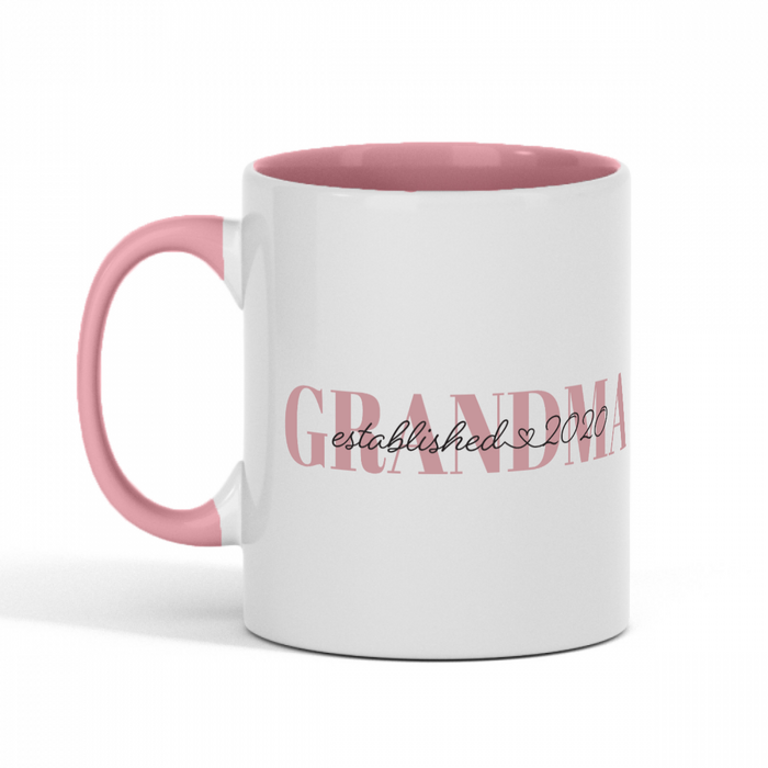 Personalized Grandma Mug with Year Established