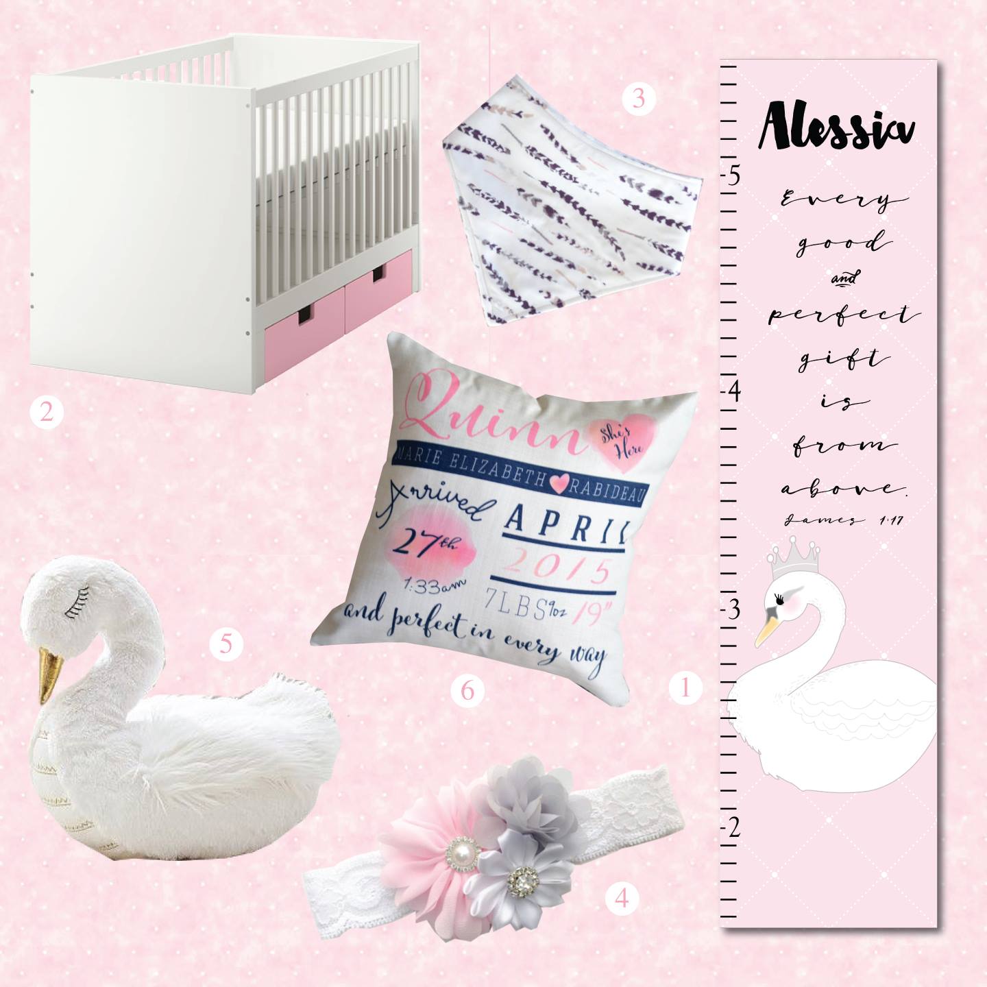 Personalized Swan Growth Chart