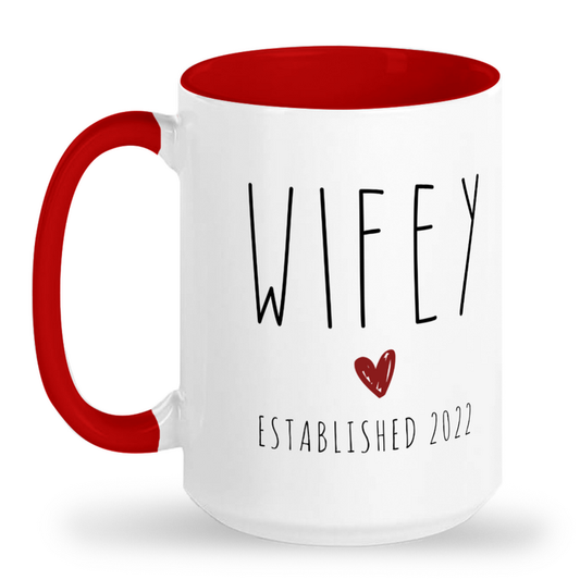 Personalized Wifey Mug with Year Established