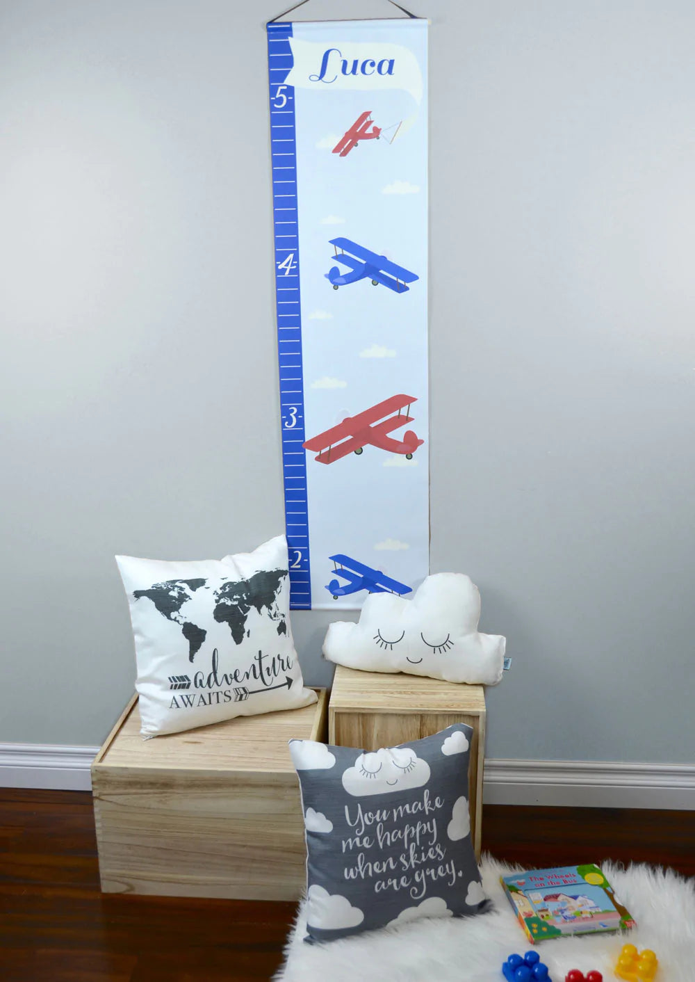 Personalized Growth Chart – Aviation Planes