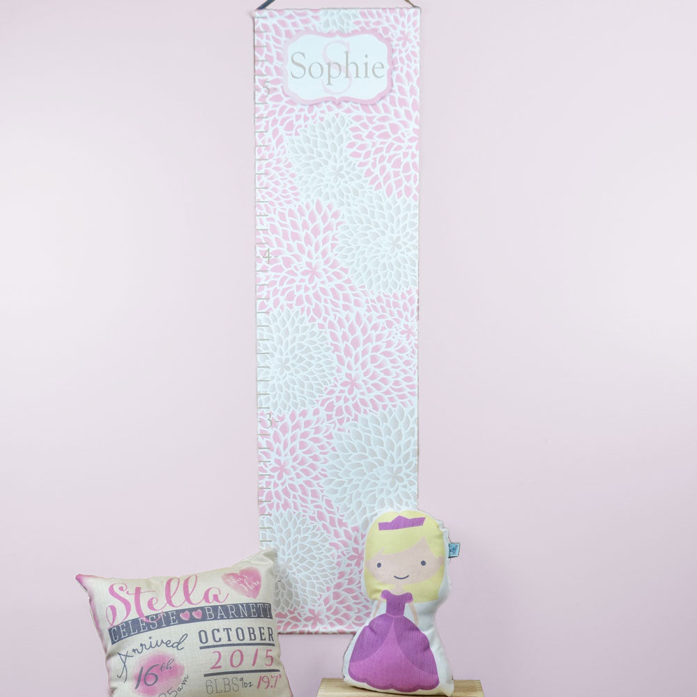 Dahlia Flower Personalized Growth Chart