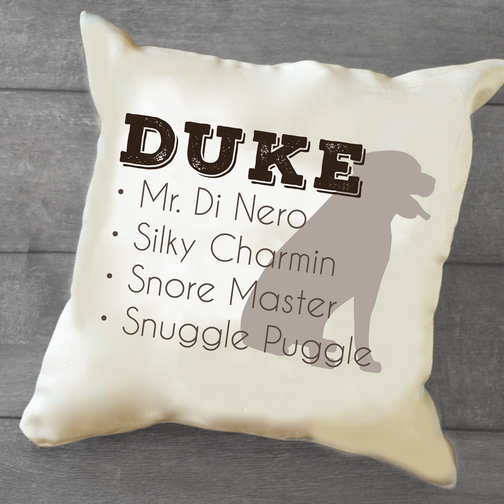 Personalized Dog Pillow for the Dog Lover