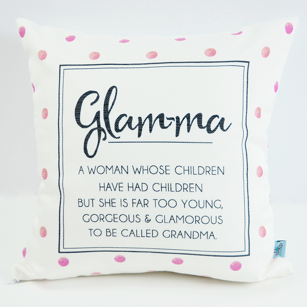 GLAM-MA pillow made in Canada
