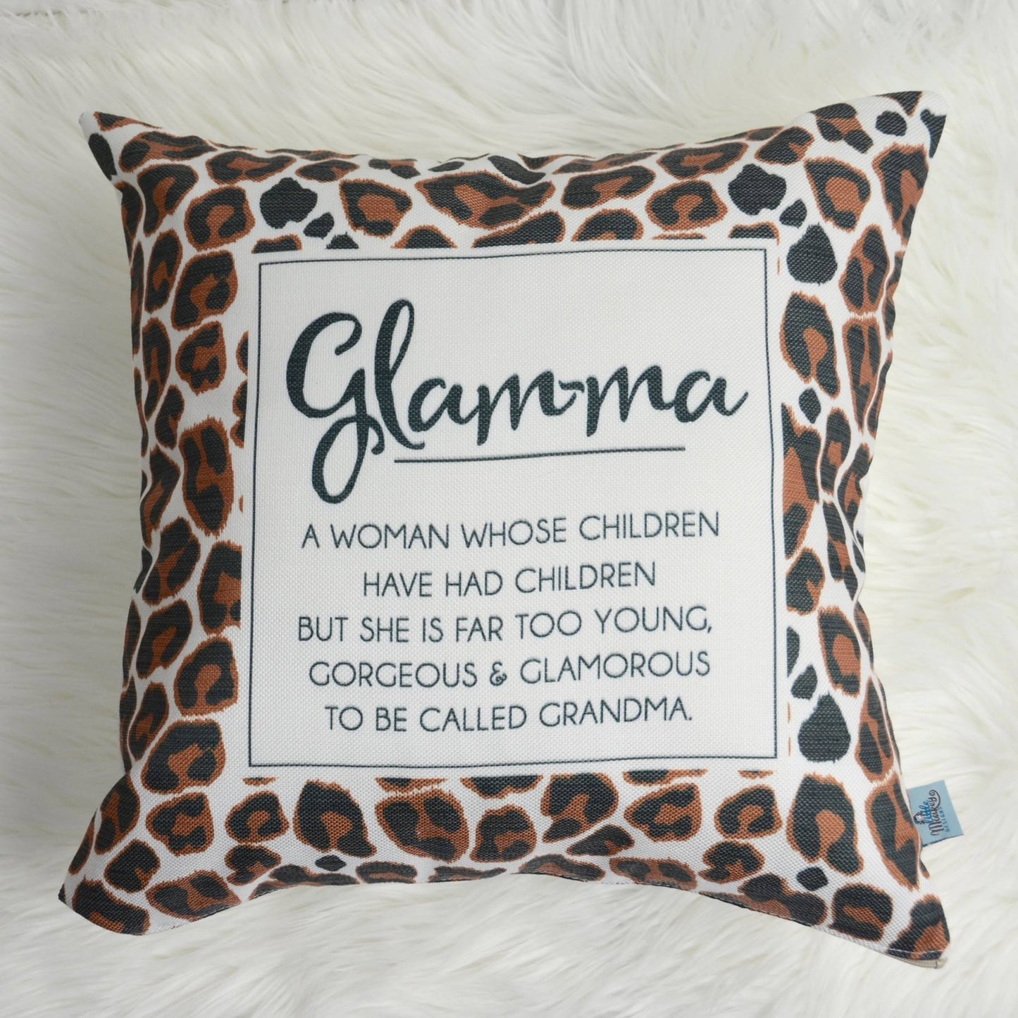 Glam-ma Pillow. Made in Canada.