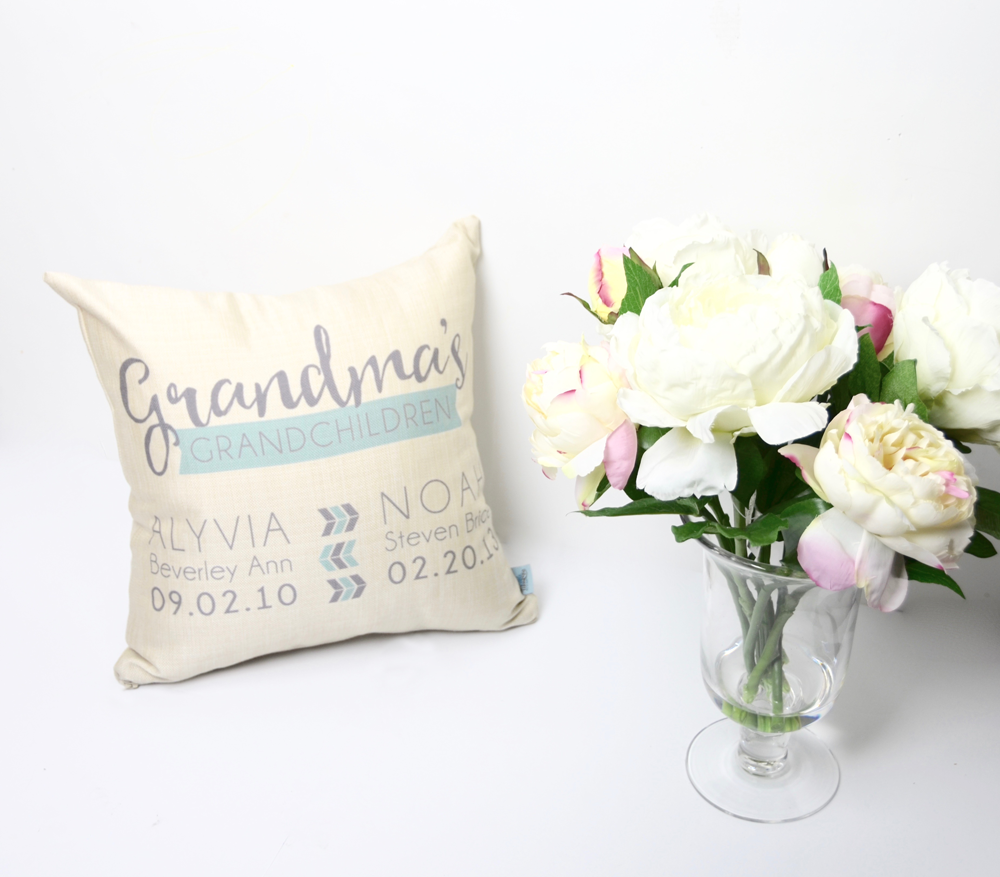 Grandma&#8217;s Grandchildren Personalized Pillow