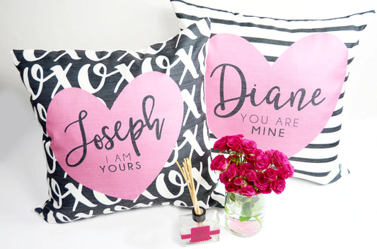 You are Mine OR I am Yours - Personalized Pillow Cover