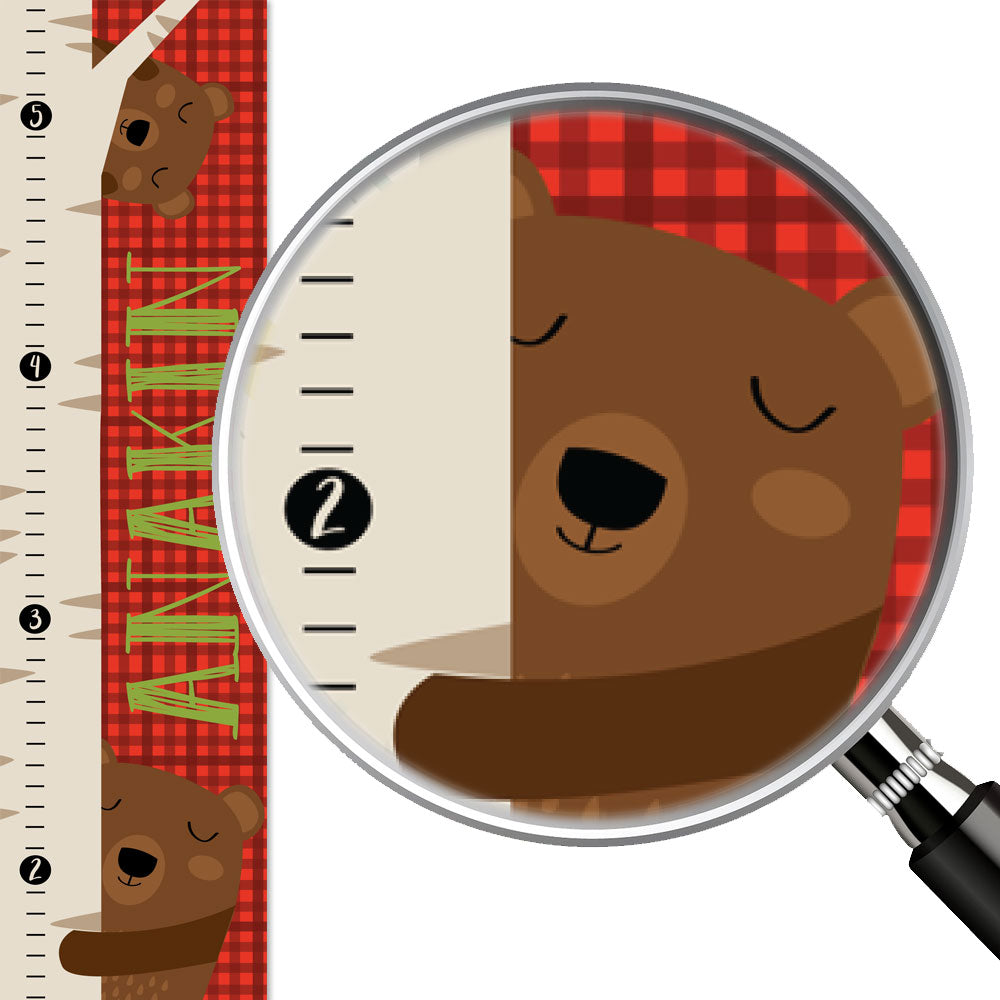 Lumberjack Bears Customize Growth Chart