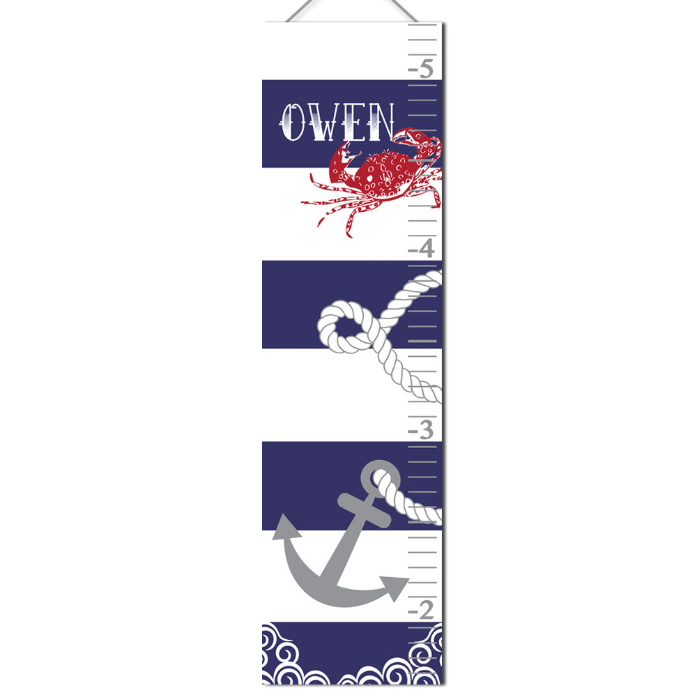 Nautical Themed Growth Chart
