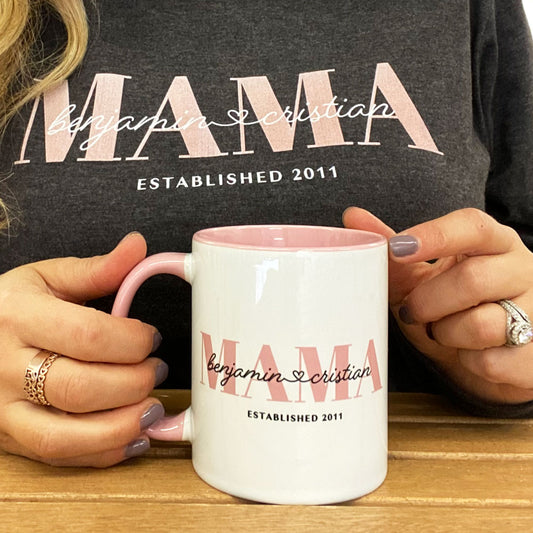 Personalized Mama Mug with Kids Names