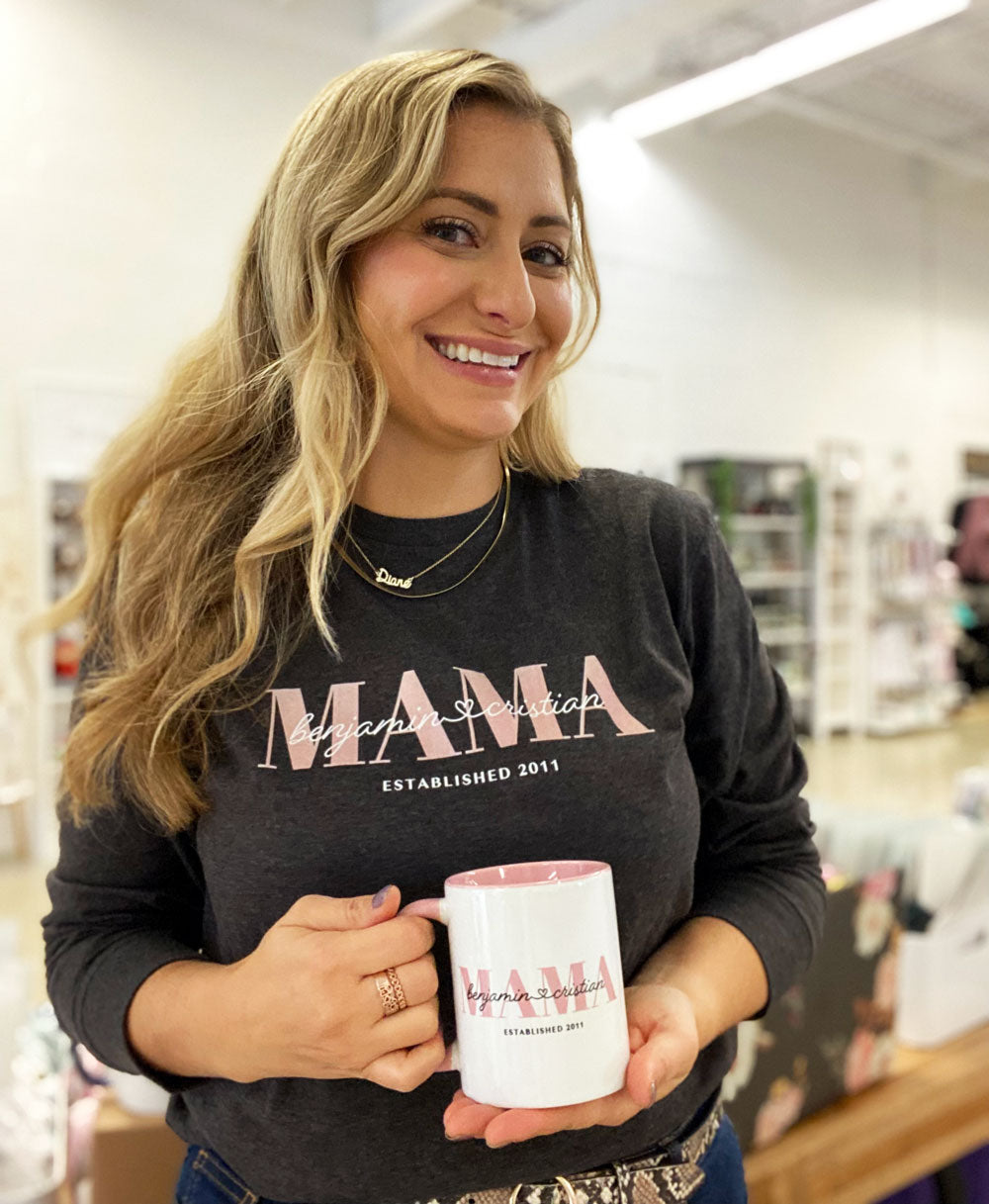 Personalized Mama Mug with Kids Names