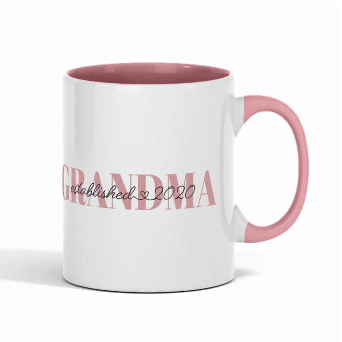 Personalized Grandma Mug with Year Established