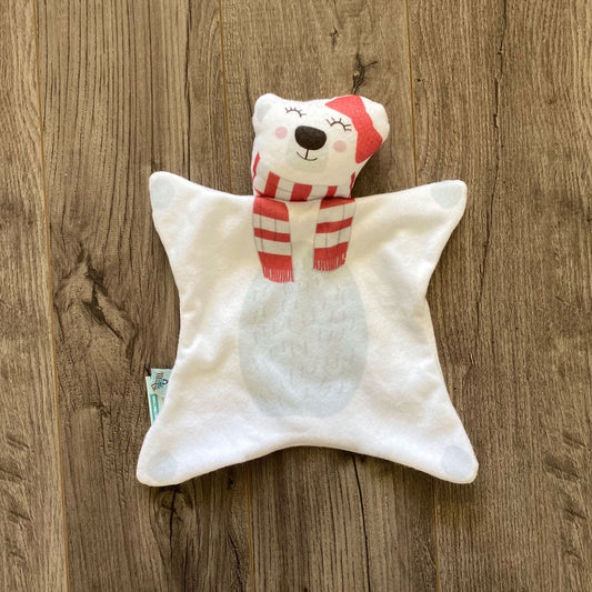 Patty Polar Bear Lovey Buddy Security Blanket