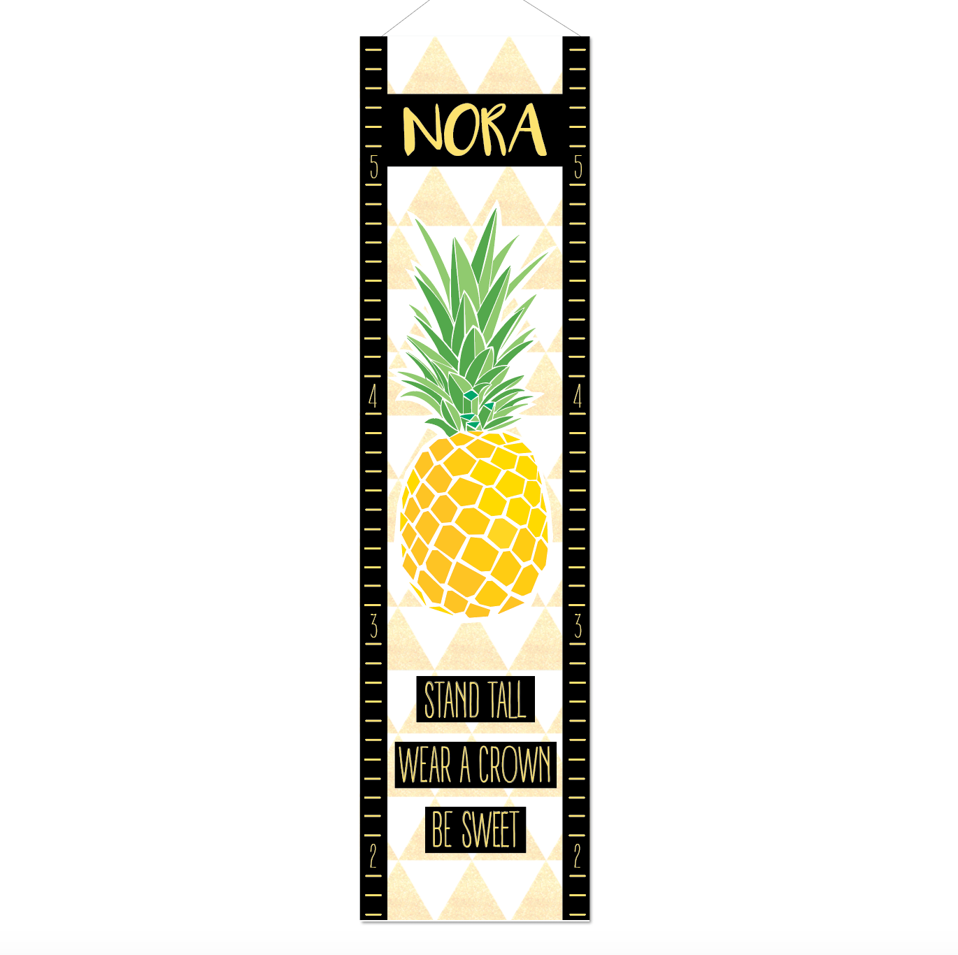 Personalized Pineapple Growth Chart