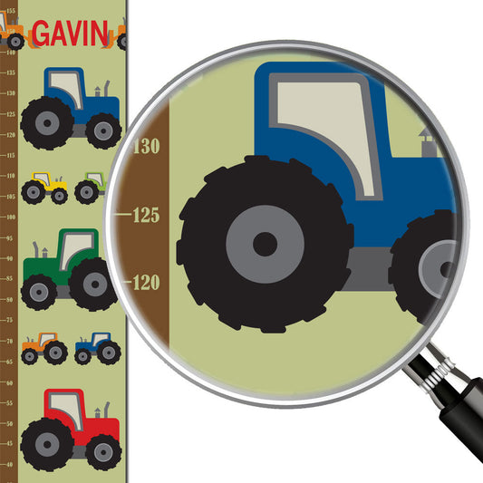 Personalized Growth Chart – Tractor Farm