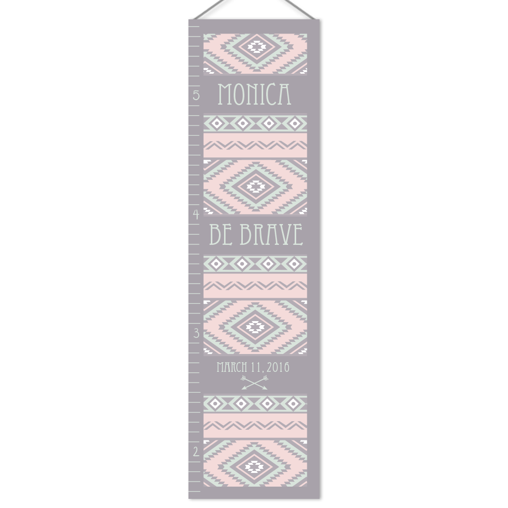 Aztec Personalized Growth Chart. Made In Canada