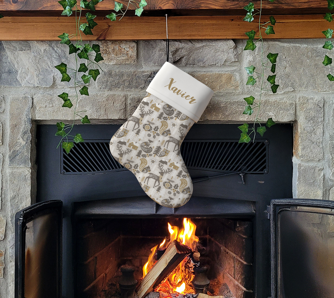 Personalized Woodland Holiday Stocking